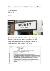 Nieuwe zaakvoerders voor Würst van...