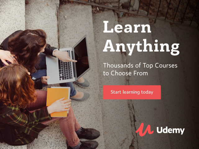 Udemy.com Home page 728x90